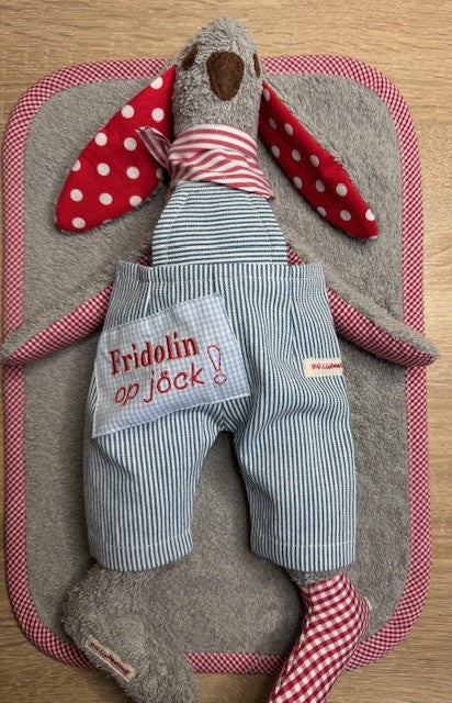 Kuscheltier Fridolin op Jöck